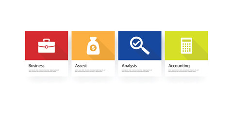 Cash Flow Infographic Icon Set