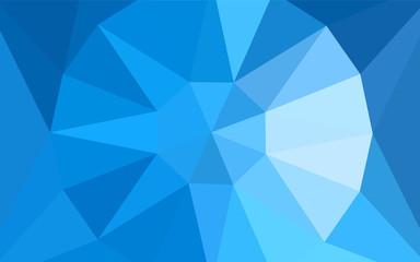 Light BLUE vector abstract polygonal template with a gem in a centre.