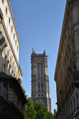 Fototapeta na wymiar Tour Saint-Jacques à Paris, France