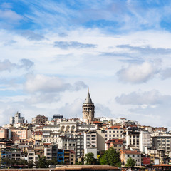 Fototapeta na wymiar view of Galata District in Istanbul city