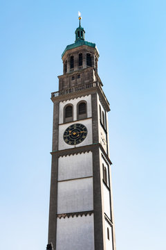 top of Perlachturm ( clock tower) in Augsburg