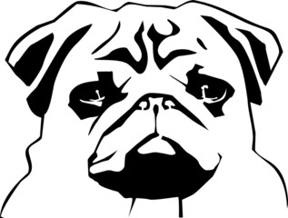 Stencil Mops ausschneidbare Outlines 