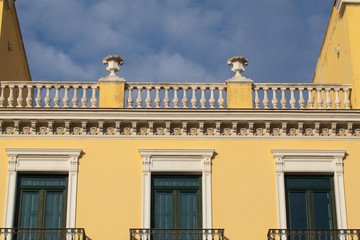 Detail of historic building, Seville,Spain