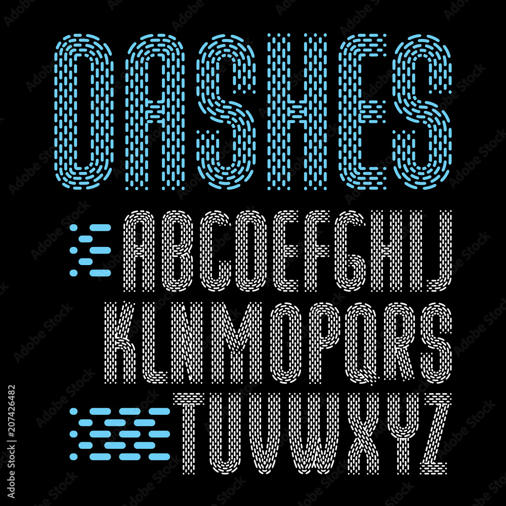 Fototapete vector funky condensed capital english alphabet letters collection. rounded bold retro font, typescr
