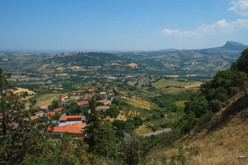 Italian landscape near Torriana, Italy