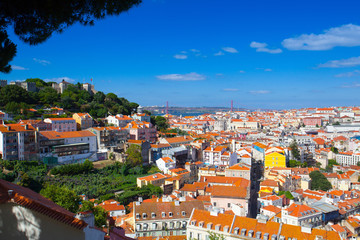 View from Miradouro, Lisbon, Portugal
