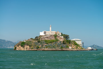 San Francisco Alcatraz Island from cruise ship