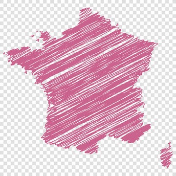 Frankreich Scribble