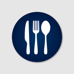 Knife fork spoon Icon Vector Design