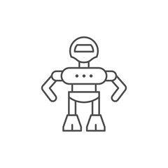 Robot line icon