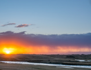 Natural view of farm in Iceland