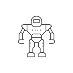Robot line icon