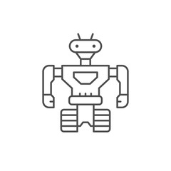 Robot line icon