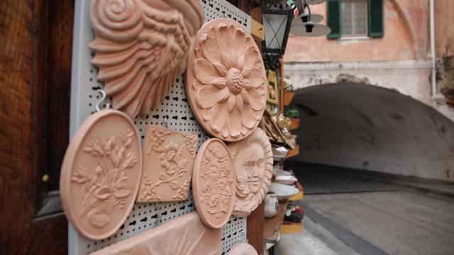 terracotta mascarones in Italy