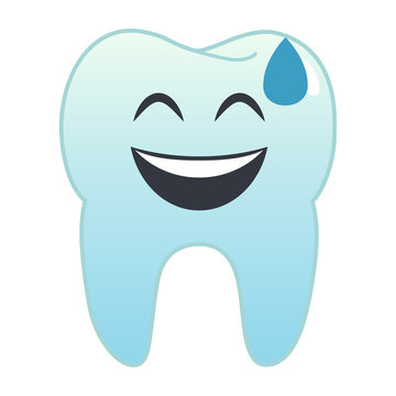 Zahn Emoji - verlegen