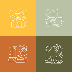 Vector Texas colorful  flyers