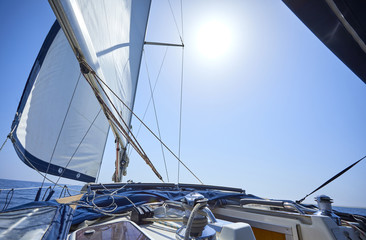 yacht on the water