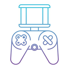 video game control technology vector illustration design