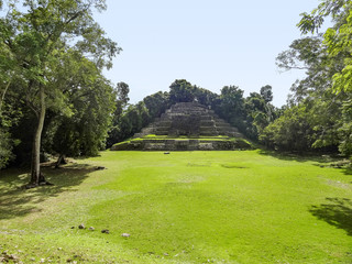 Fototapeta na wymiar Lamanai Temple in Belize