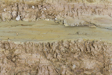 full frame abstract soil structure