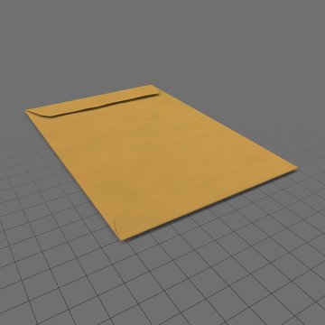 Closed long envelope