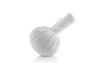 Fototapeta na wymiar Herbal compress ball for spa treatment