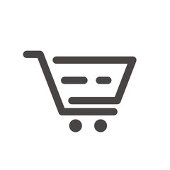 trolley logo. shopping icon. buy and sell symbol. vector eps 08.