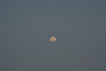 Moon in the sky twilight