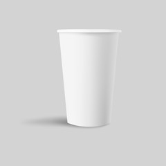 Mockup paper cup for design and drinks.