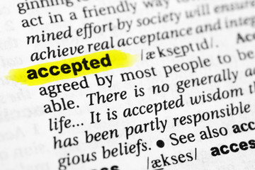 Highlighted English word 