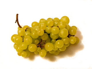 x-defaa bunch of yellow grapes on a white backgroundult