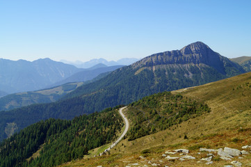 Fototapeta na wymiar Alpenstrasse