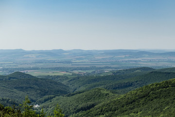 Beautiful landscape of Povazsky Inovec near town of Piestany