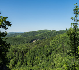 Fototapeta premium Beautiful landscape of Povazsky Inovec near town of Piestany