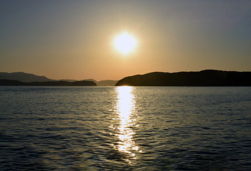 Sunset of Wakayama Bay