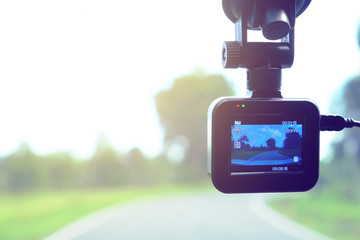 CCTV video recorder in the car for safety