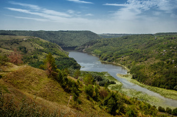 The banks of the Ternav River near the village of Kitaygorod. Podillja. Kamyanets Podolsky district.