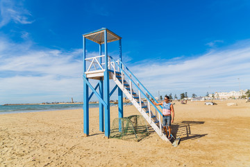 A boy posing from the city of Essaouira