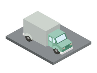 truck transport delivery icon vector illustration design