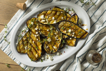 Homemade Grilled Eggplant with Feta