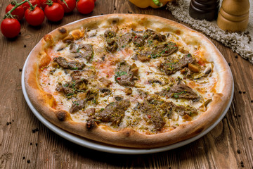 Italian meat pizza