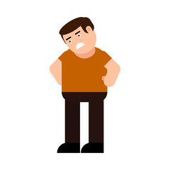 Upset man icon