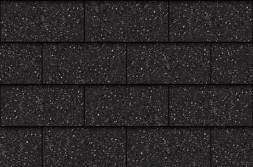 Asphalt roof shingles, seamless pattern, rectangles, vector illustration - 207444669