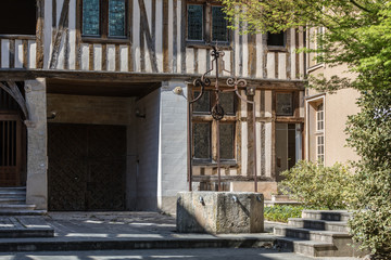 Timber building front