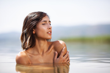 sexy girl in water