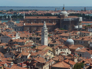Włochy, Wenecja - widoki na miasto z kampanili (Dzwonnicy Św. Marka) - obrazy, fototapety, plakaty