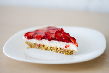 Strawberry cake without baking