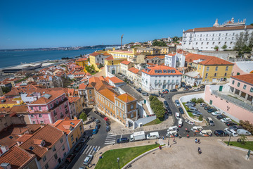 Fototapeta na wymiar View of Lisbon city