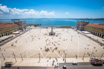 Commerce Square in Lisbon Portugal