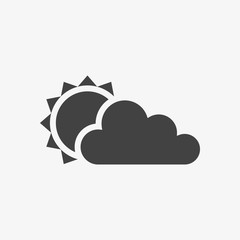 Day Icon in trendy flat style isolated on grey background. Weather symbol for your web design. Vector illustration, EPS10.